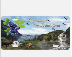 PLAQUE MÉTAL AUTO SAGUENAY LAC-SAINT-JEAN