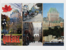 CARTES POSTALES QUÉBEC FEUILLE ROUGE
