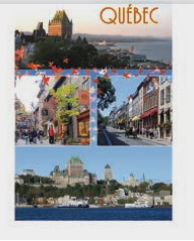 CARTES POSTALES MONTAGE 4 VUES QUÉBEC