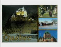 CARTES POSTALES 4 VUES QUÉBEC HIVER