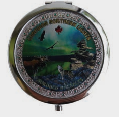 MIROIR MÉTAL AURORES BORÉALES