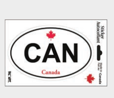 AUTOCOLLANT OVALE CDN