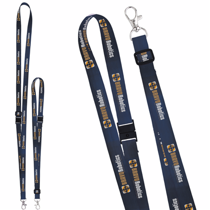 Produit promotionnel 5/8" Adjustable Polyester 4 Color Lanyard