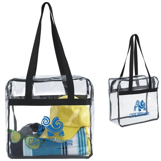 Produit promotionnel Clear Zippered Tote