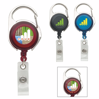 Produit promotionnel Carabiner Badge Holder