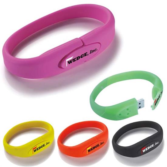 Produit promotionnel 1 GB Wrist Band USB 2.0 Flash Drive