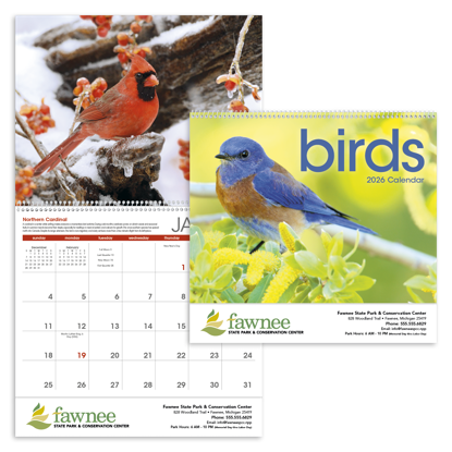 Produit promotionnel Birds Calendar