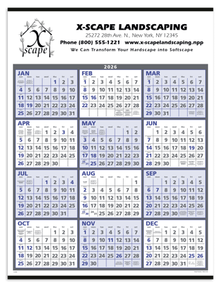 Produit promotionnel Span-A-Year Calendar