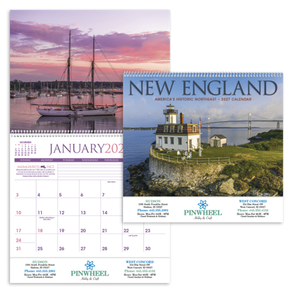 Produit promotionnel New England Calendar