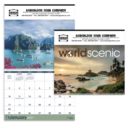 Produit promotionnel World Scenic Calendar