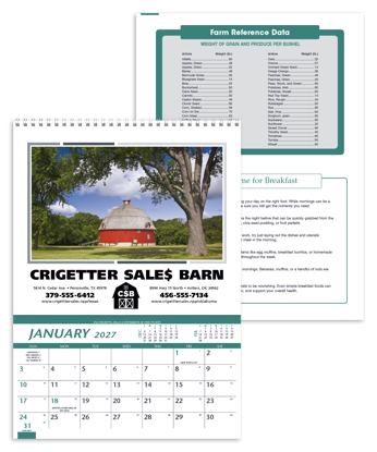 Produit promotionnel Farm Pocket Calendar