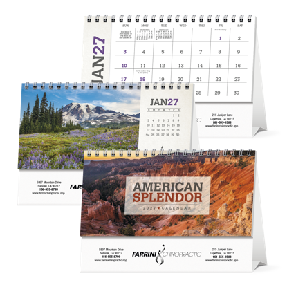 Produit promotionnel American Splendor Desk Calendar
