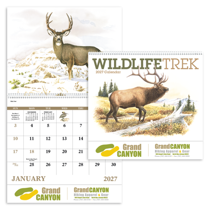 Produit promotionnel Wildlife Trek - Spiral Calendar