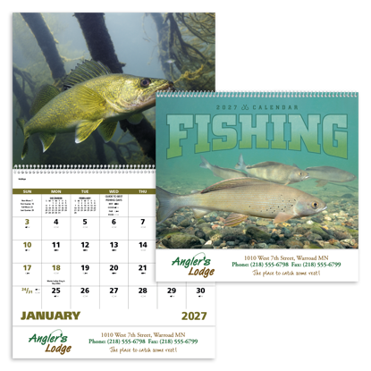 Produit promotionnel Fishing - Spiral Calendar