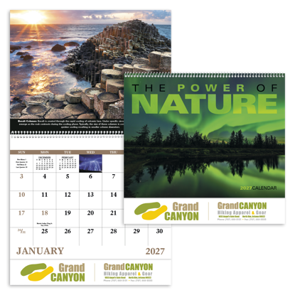 Produit promotionnel The Power of Nature - Spiral Calendar