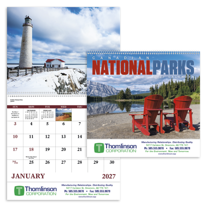Produit promotionnel Canadian National Parks - Spiral Calendar