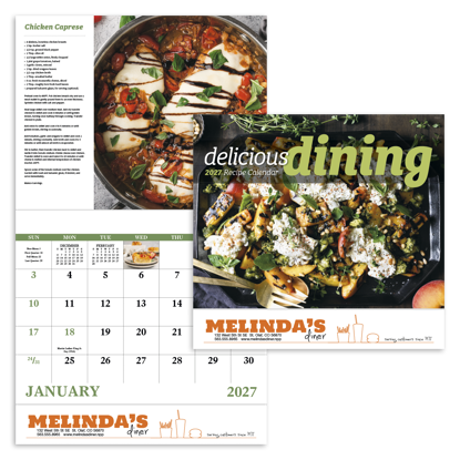 Produit promotionnel Delicious Dining - Stapled Calendar