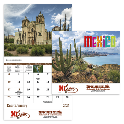 Produit promotionnel Mexico - Stapled Calendar