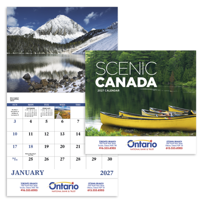 Produit promotionnel Scenic Canada - Stapled Calendar
