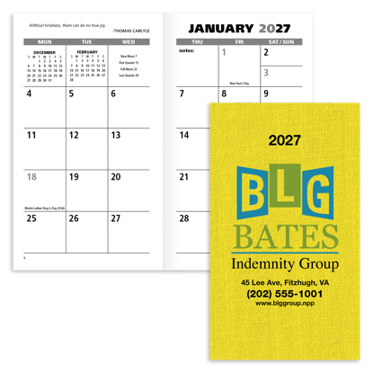 Produit promotionnel Value Monthly Pocket Planner