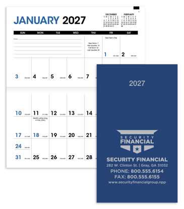 Produit promotionnel Monthly Pocket Planner