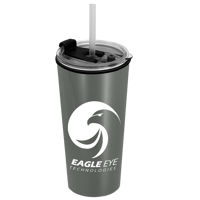 Produit promotionnel Explore Travel Tumbler with 2-in-1 Lid with Straw - 18 oz.