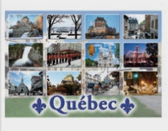 CARTES POSTALES MULTI-VUES QUÉBEC (DOS CALENDRIER)