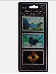 AIMANTS SCÈNE BLEUETS / TRAVERSE ORIGNAL (PAQUET DE 3)