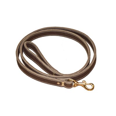 Laisse en cuir double, 1x72''