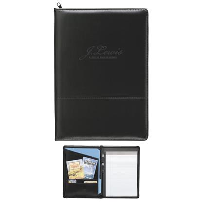 Produit promotionnel Script Zippered Padfolio