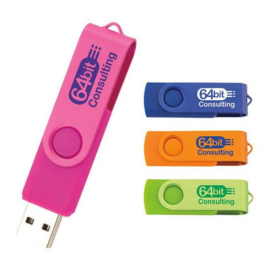Produit promotionnel 16 GB Two Tone Folding USB 2.0 Flash Drive