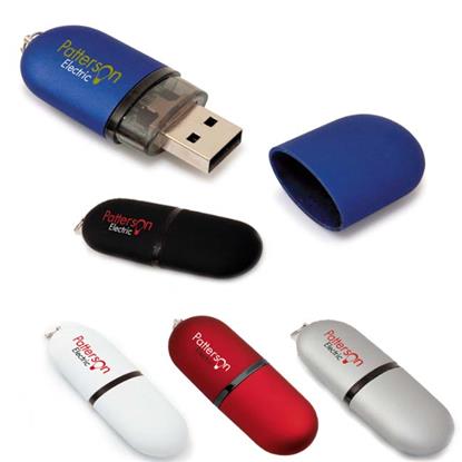 Produit promotionnel 16 GB Oval USB 2.0 Flash Drive
