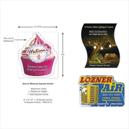 Produit promotionnel 20 Mil Custom Shaped Magnet 10.01-12 Square Inches