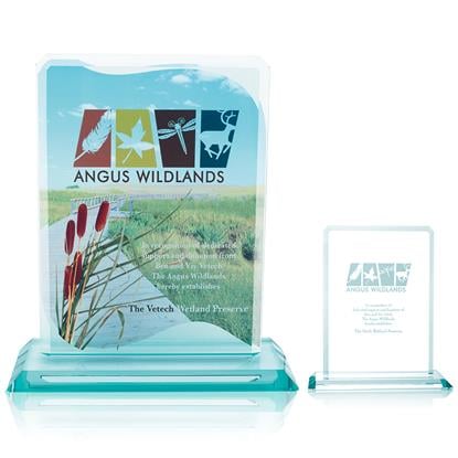 Produit promotionnel Clipped Jade Crystal Award