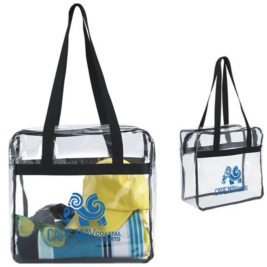 Produit promotionnel Clear Zippered Tote