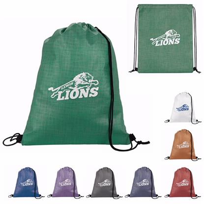 Produit promotionnel Non-Woven Shimmer Drawstring Backpack