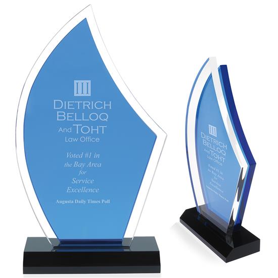 Produit promotionnel Acrylic Sailboat Award
