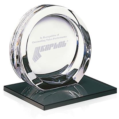 Produit promotionnel High Tech Award on Black Glass Base - Large
