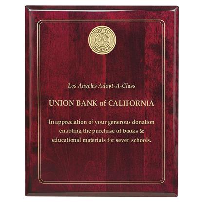 Produit promotionnel Rosewood Plaque - 8" x 10"