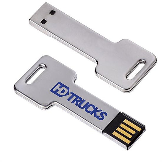 Produit promotionnel 2 GB Silver Key USB 2.0 Flash Drive