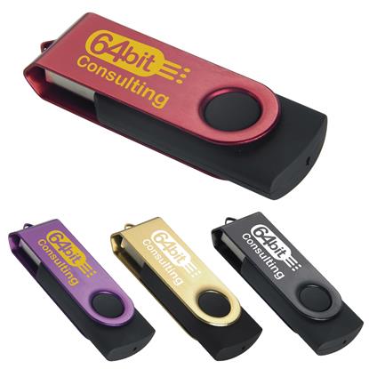 Produit promotionnel 16 GB Color Accent Folding USB 2.0 Flash Drive