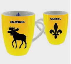 TASSE JAUNE QUÉBEC AVEC ORIGNAL