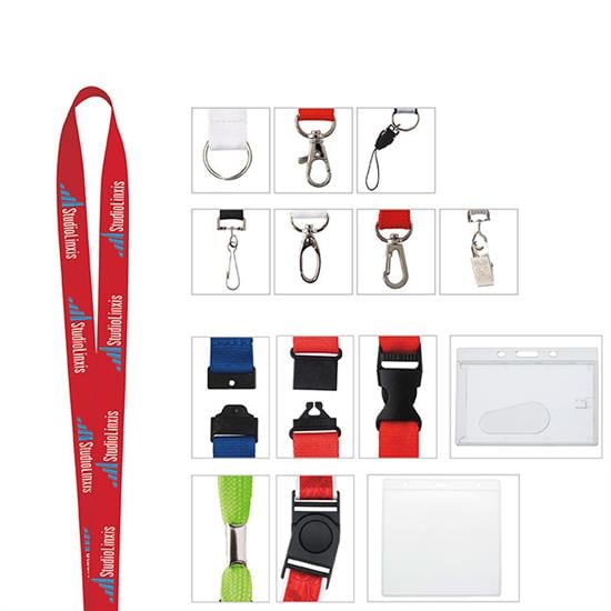 Produit promotionnel 5/8" Polyester Woven Lanyard