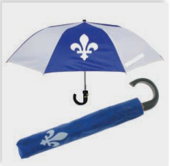 PARAPLUIE QUÉBEC FLEUR DE LYS 17 1/4"