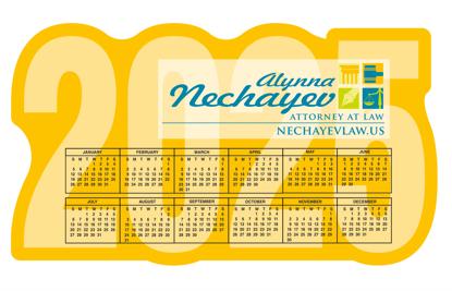 Produit promotionnel 20 Mil Extra Large Calendar Magnet