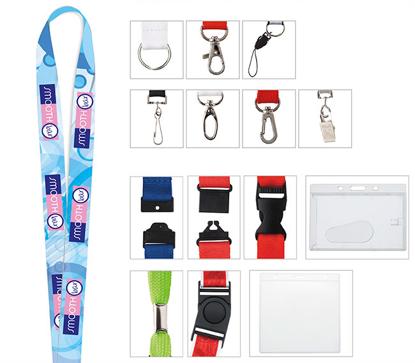 Produit promotionnel 3/4" Polyester 4 Color Lanyard
