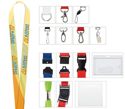 Produit promotionnel 5/8" Polyester 4 Color Lanyard