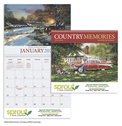 Produit promotionnel Country Memories Calendar