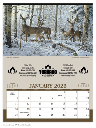 Produit promotionnel Wildlife Art Calendar