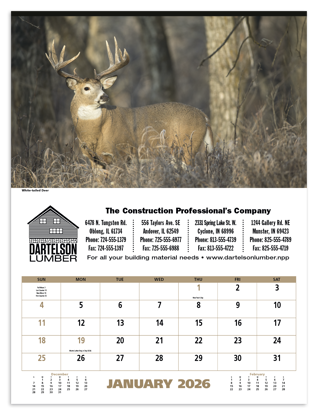 Produit promotionnel North American Wildlife Calendar